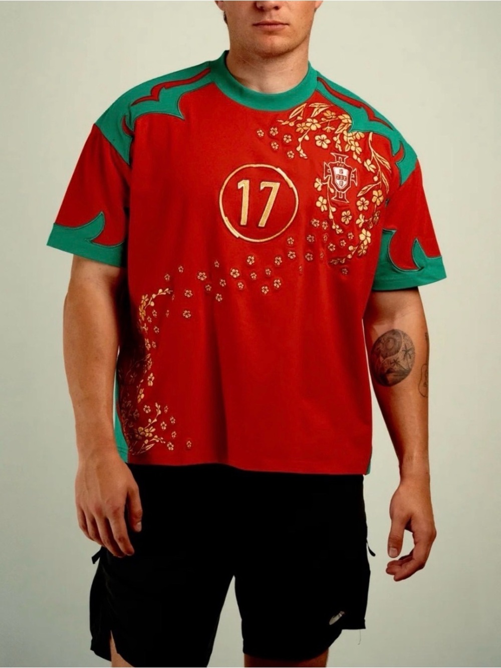 NWT • Portugal Floral Jersey 17